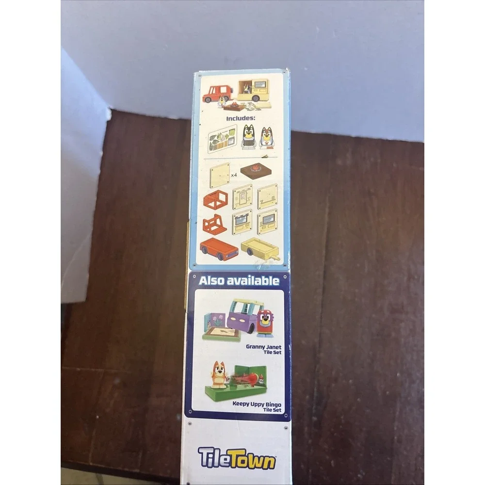Tile Town Bluey Heeler Camper Tile Playset - Magnetic Building Set - Ages 3+